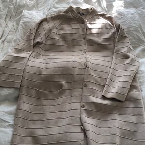 Cardigan coat beige